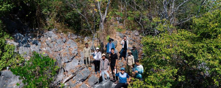 Captured by drone, the Phnom Preah Community Protected Area in Banteay Meanchey province showcases its breathtaking and unique beauty. 