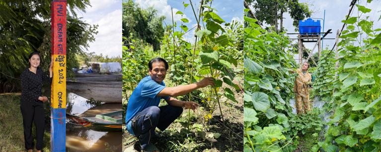 Farmers benefiting from the Strengthening Climate Resilience