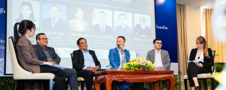 Panel discussion on Extending social protection to informal and self-employed workers in Cambodia