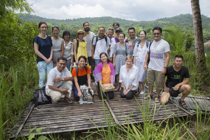 La and colleague during the retreat in Tatai, 2017 La and colleague during the retreat in Tatai, 2017