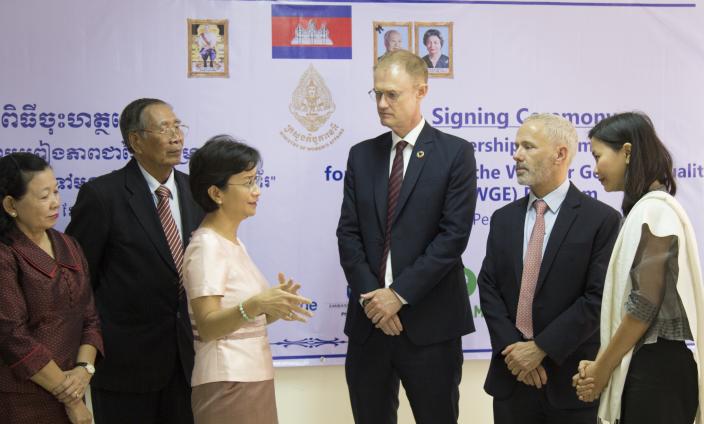 Signing ceremony at MoWA