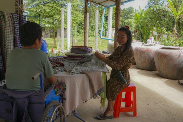 Sor San and her husband