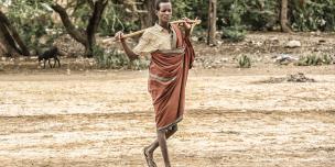 Nakaale Lopodo 22, a resident of Lokichar in Turkana County Northern Kenya. Photo Credit/Jeremy Mutiso