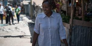 Veronica Nthenya, a domestic worker in a Mukuru informal settlement in Nairobi, Kenya. Photo Credit: Allan Gichigi Veronica Nthenya, a domestic worker in a Mukuru informal settlement in Nairobi, Kenya. Photo Credit: Allan Gichigi