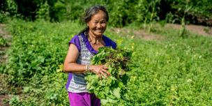 Jathor in the community garden