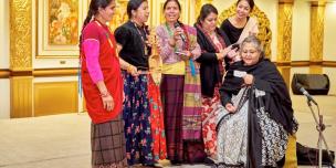 Representatives from Nepal during a cultural event - Kami Images