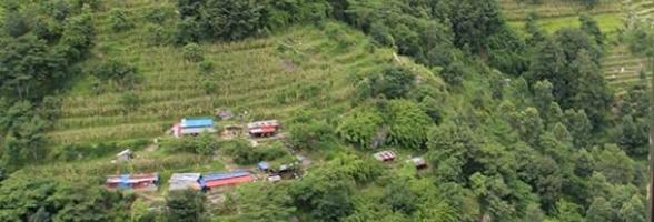 The landslide at Ree village of Dhading