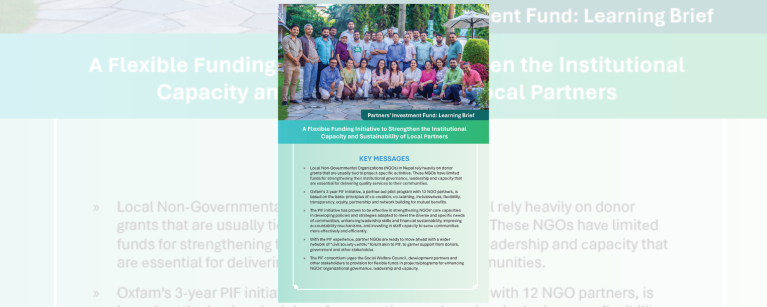 PIF Learning Brief cover