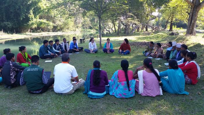 Training of paralegals out in the open - Credit: Rasna Dhakal/Oxfam