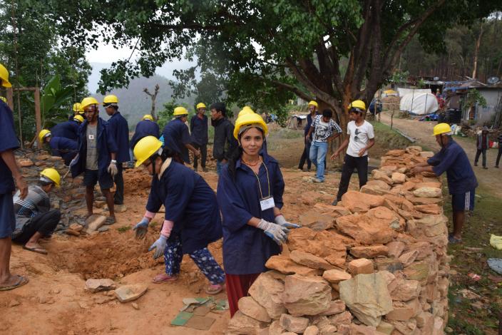 women masons in sindhupalchowk