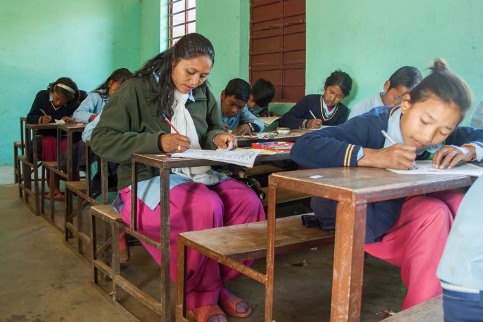 One of the women who met the President is woman leader Saraswati Deula, from Makwanpur, who went back to school to complete her studies - Credit: Amuse Communication/Oxfam