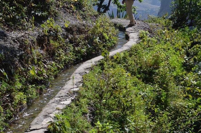 The canal acts both as an irrigation source and head race for the micro hydro plant - Anjil Adhikari/Oxfam