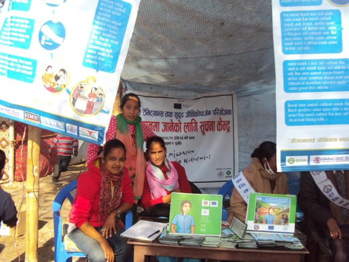 Awareness raising at the Indian border during Migration Day - Credit: Oxfam