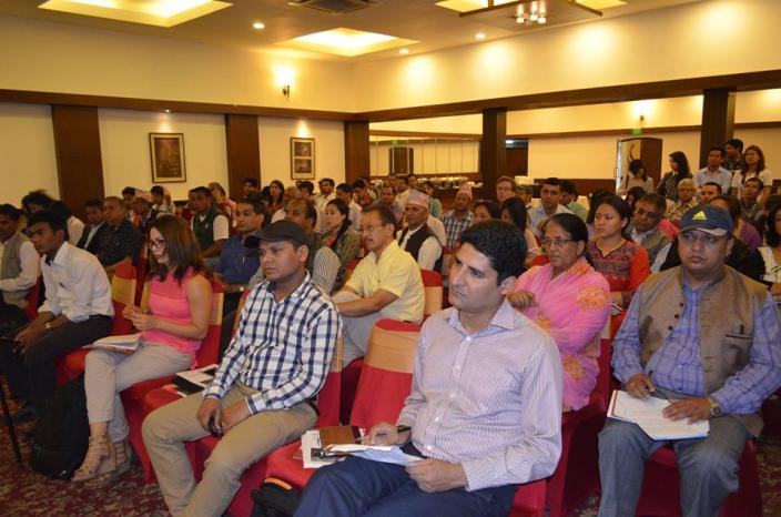 Participants include members of parliament, community leaders and National Reconstruction Authority (NRA) representatives - Credit: Bed Prasad Dhakal/Oxfam