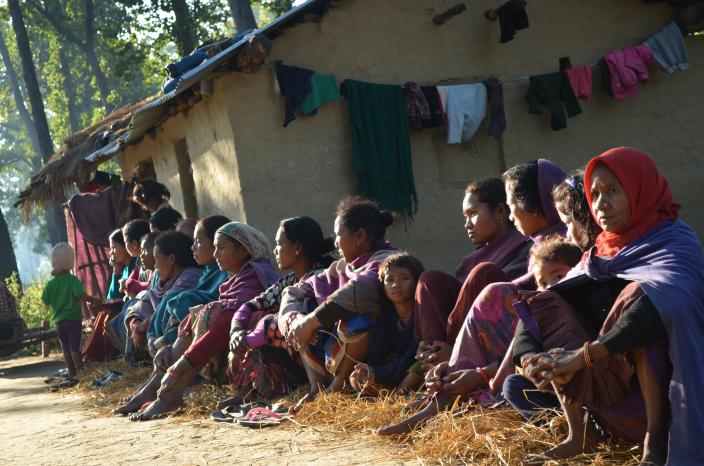 Community members meet to discuss solutions to the conflict - Credit: Rasna Dhakal/Oxfam