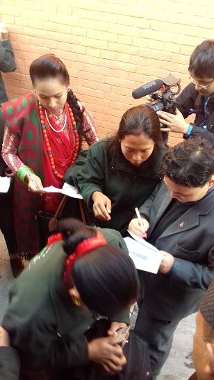 Security Check at the President's residence - Credit Katha Haru/Oxfam