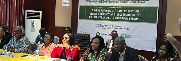 Oxfam Nigeria Leads Workshop on Gender Equality in the Workplace