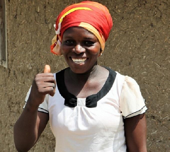 Murbege Gilman, a female beneficiary of PROACT project