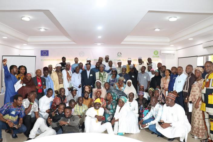 Group Photo of participants at the Annual Review Meeting in Yola, Adamawa State. Photo: Oxfam/James Bigila Group Photo of participants at the Annual Review Meeting in Yola, Adamawa State. Photo: Oxfam/James Bigila