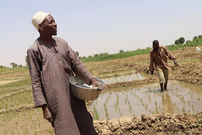 Suleiman Janare in his farm