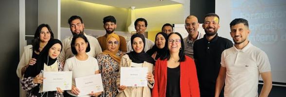 Group of people part of Al Khatt, ReCIPE's partner in STunisia