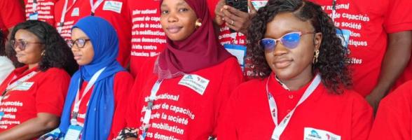 Group of people part of Forum Civil, ReCIPE's partner in Senegal