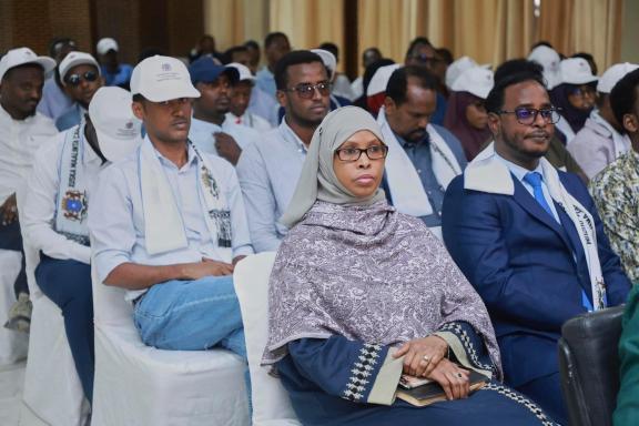 Group of people part of Somalia Non-State Actors (SONSA), ReCIPE's partner in Somalia