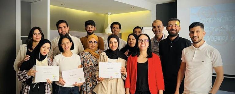 Group of people part of Al Khatt, ReCIPE's partner in STunisia