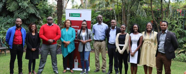 Group of people part of Mzalendo Trust, ReCIPE's partner in Kenya