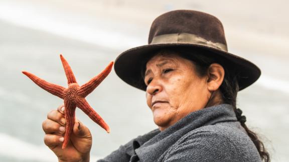 Maura Vargas, pescadora artesanal de Pachacútec, Ventanilla.