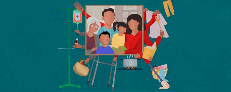 Ilustración de familia 