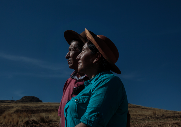 Pareja de agricultores