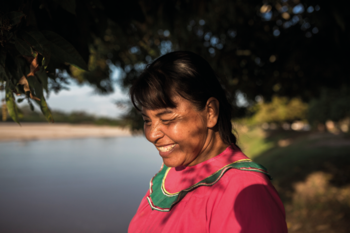 Lideresa de la comunidad nativa Shambo Porvenir en Ucayali