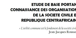 Illustration rapport - Les organisations de la société civile en RCA