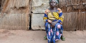 Martine TOUBISSA, 55 ans,vit sur le site des déplacés de Batangafo depuis 6 ans. C'est un des plus peuplés de la RCA. © Aurélie Godet/Oxfam RCA