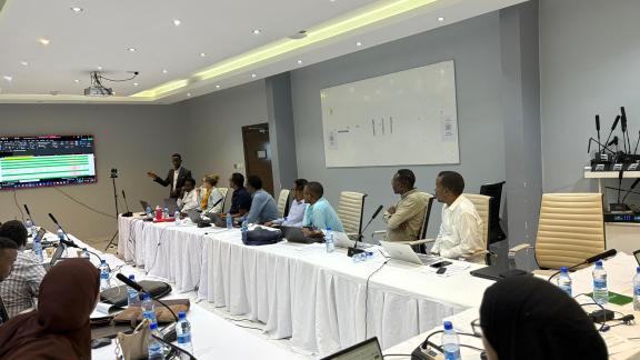 Participants included the program team from Oxfam Somalia, representatives from ZamZam Foundation, and staff from Oxfam Italy. Oxfam Program Somalia Team