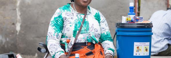 Victoria, one of the community members we worked in the cholera response in Zambia
