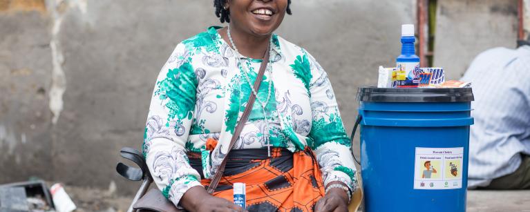 Victoria, one of the community members we worked in the cholera response in Zambia