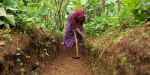 Kalenda Jane Florence, a farmer from Bududa District 