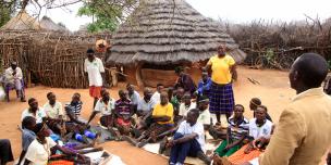 Community leaders including women supported by Oxfam in Karamoja. credit Zahara Abdul/Oxfam