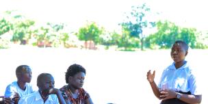 Joan Kisakye is a student at Rhino Camp High School Joan Kisakye is a student at Rhino Camp High School