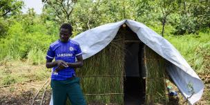 16 year old Onen Isaac a south sudanese refugee fled alone into Uganda. Photo credit: Julius Kasujja