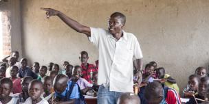 Simon Said, a teacher at Ofua VI Primary School Simon Said, a teacher at Ofua VI Primary School