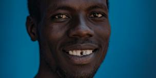 Moses Kinyera, a youth skilling project participant