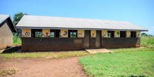 Deserted classroom at Ogili Hill Primary school, Palabek.