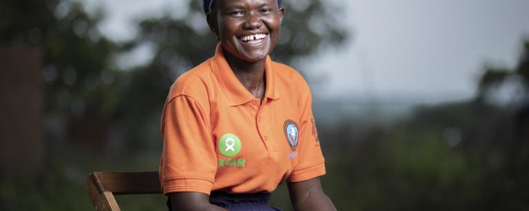 Rose Juan Nyoma, a member of Women Led Fora, Zone3 Bidibidi in West Nile, under DANIDA SP II Project in Oxfam’s peace building work: