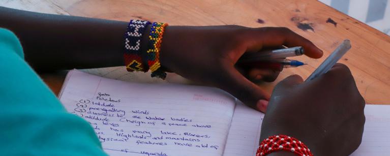 A shot of a learner at one of the mobile learning centres.jpg