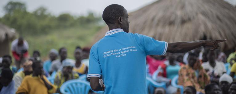 David Aungo is a male Champion who is advocating for women's rights.