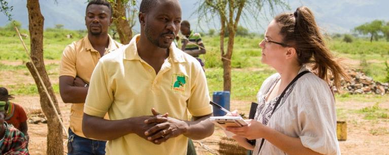Mellisa Cooke, meeting with TUNADO, Oxfam's partner in Karamoja