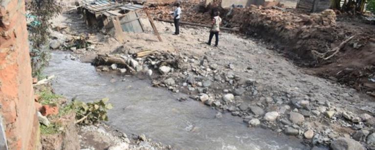 Constant floods in the Kasese district have led to entire populations being displaced and losing everything. Source- World Voices Uganda 2025